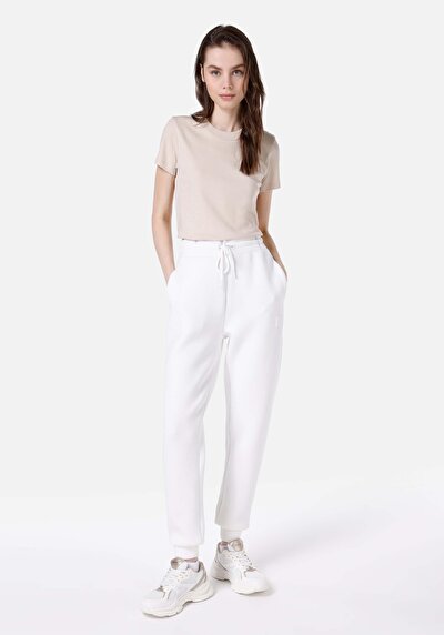 Image de Pantalon De Survêtement Blanc Slim Fit Femme