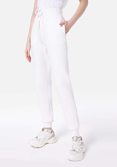 Afficher les détails de Pantalon De Survêtement Blanc Slim Fit Femme