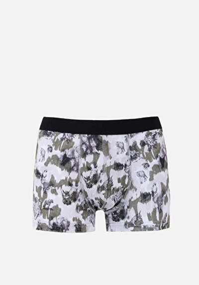 Image de Sous-vêtements Noir Modern Fit Imprimé Homme