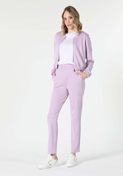 Afficher les détails de Pantalon De Survêtement Violet Regular Fit Femme