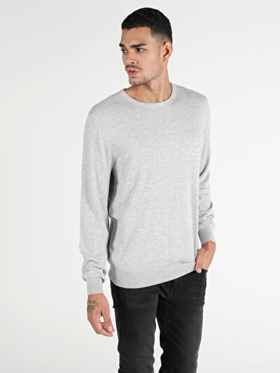 Image de Pull Gris Regular Fit   Homme
