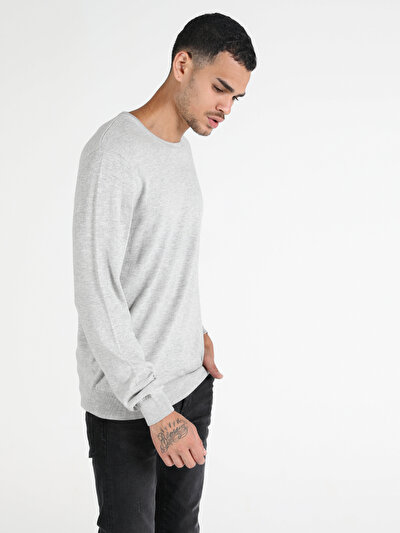 Afficher les détails de Pull Gris Regular Fit   Homme