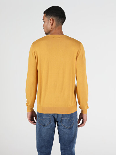 Afficher les détails de Pull Jaune Regular Fit   Homme