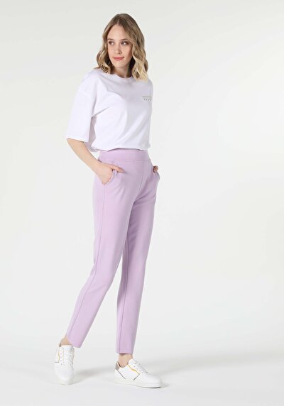 Afficher les détails de Pantalon De Survêtement Violet Regular Fit Femme