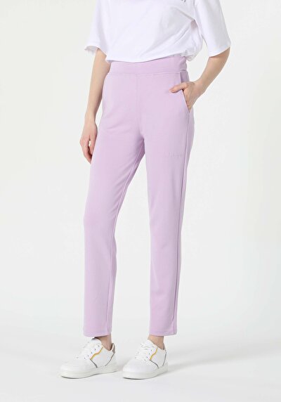 Afficher les détails de Pantalon De Survêtement Violet Regular Fit Femme