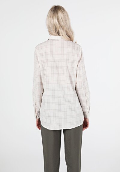 Image de Chemise À Manches Longues Beige Regular Fit Femme