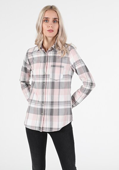 Image de Chemise À Manches Longues Rose Super Slim Fit Femme