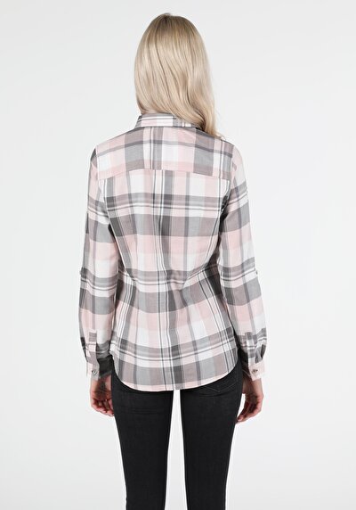Image de Chemise À Manches Longues Rose Super Slim Fit   Femme
