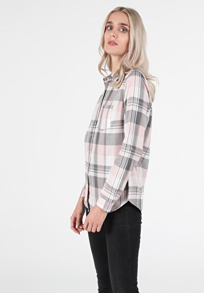 Image de Chemise À Manches Longues Rose Super Slim Fit   Femme