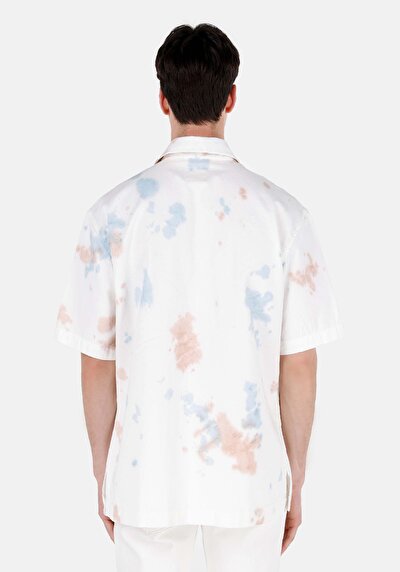 Image de Chemise À Manches Courtes Beige Oversize Fit Homme