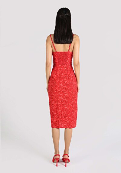 Image de Robe Rouge Slim Fit    Femme