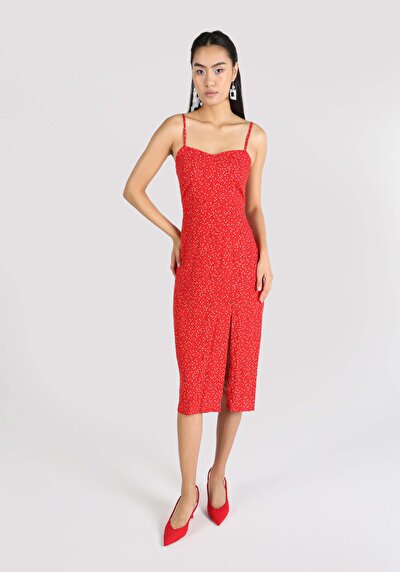 Image de Robe Rouge Slim Fit    Femme