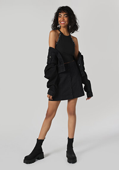 Image de Jupe Noir Mini Skirt    Femme