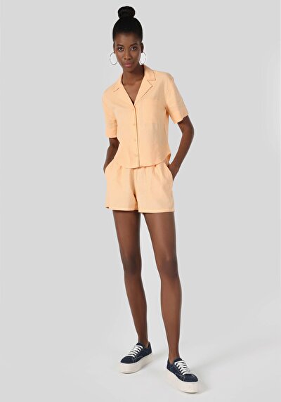 Image de Short Saumon Regular Fit Femme