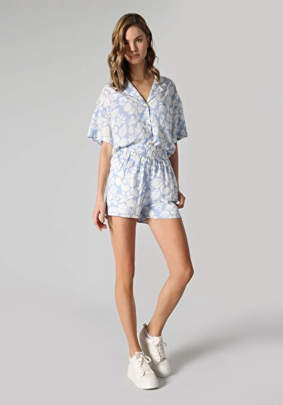 Image de Short Bleu Regular Fit Femme