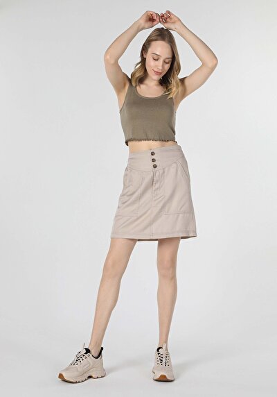 Image de Jupe Beige Mini Femme