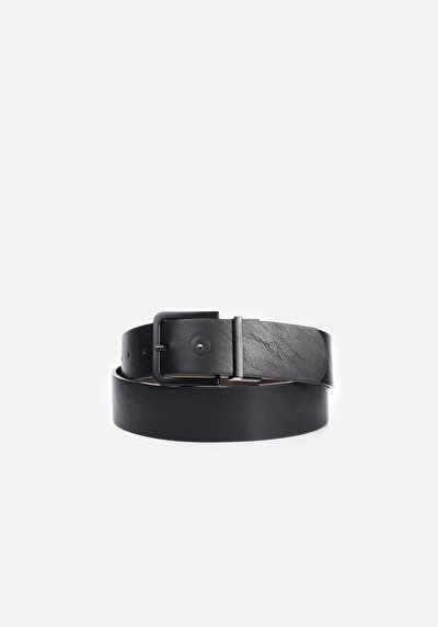 Image de Ceinture Noir Modern Fit Homme