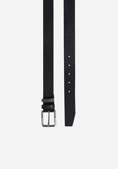 Image de Ceinture Noir Modern Fit Homme
