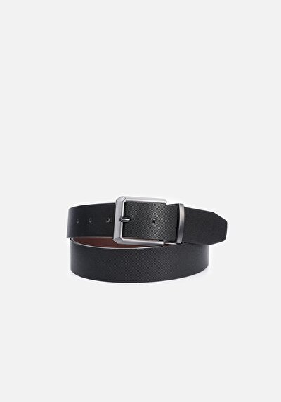 Image de Ceinture Noir Modern Fit Homme