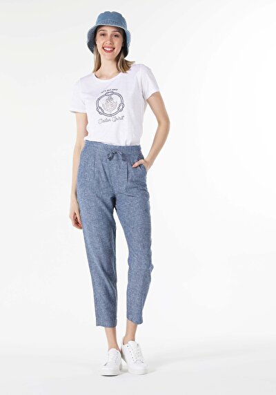 Image de T-shirt À Manches Courtes Blanc Regular Fit Femme