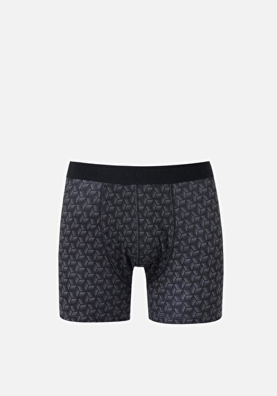 Image de Sous-vêtements Noir Modern Fit Imprimé Homme