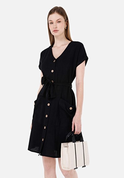 Image de Robe Noir Regular Fit Femme