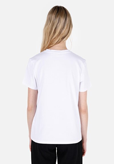 Image de T-shirt À Manches Courtes Blanc Regular Fit  Femme