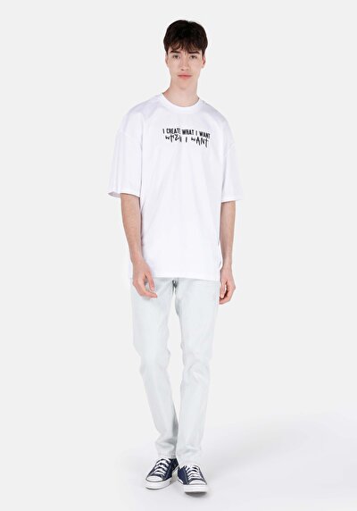 Image de 044 Karl Pantalon Bleu Clair Straight Leg Low Rise En Jean Straight Fit Homme