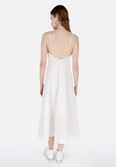 Afficher les détails de Robe Blanc Regular Fit    Femme