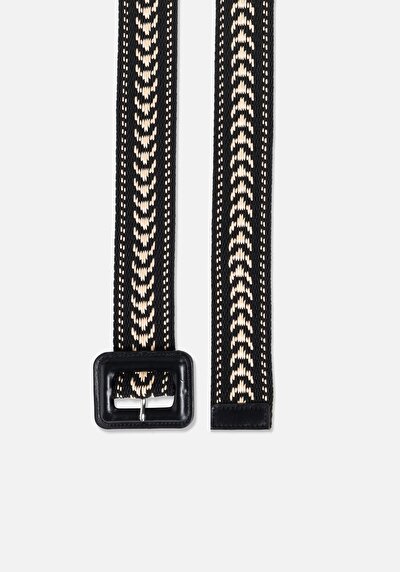 Image de Ceinture Noir Modern Fit Femme