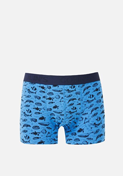 Image de Sous-vêtements Bleu Modern Fit Imprimé Homme