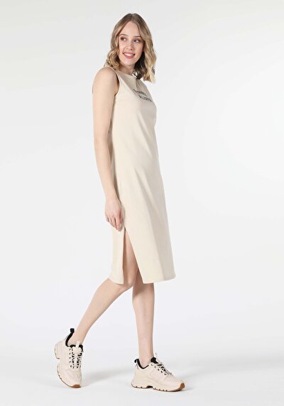 Image de Robe Beige Regular Fit Femme
