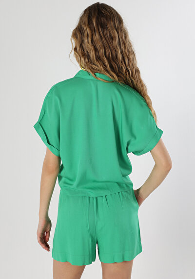 Image de Chemise À Manches Courtes Vert  Regular Fit Femme