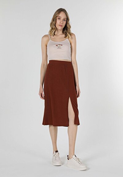 Image de Jupe Marron Regular Fit    Femme