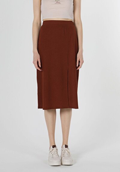 Image de Jupe Marron Regular Fit    Femme