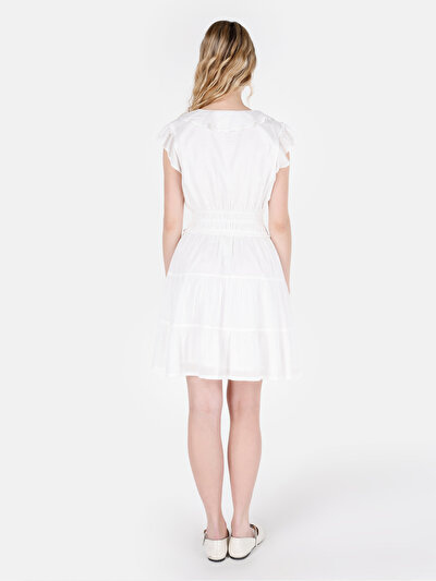 Afficher les détails de Robe Blanc Regular Fit    Femme