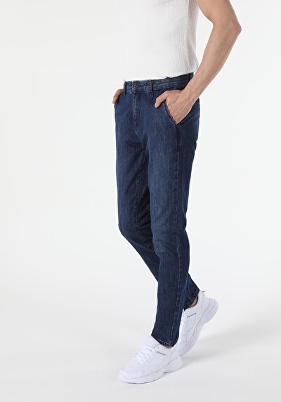 Image de 034 Rio Pantalon Denim Slim Leg En Chino Homme