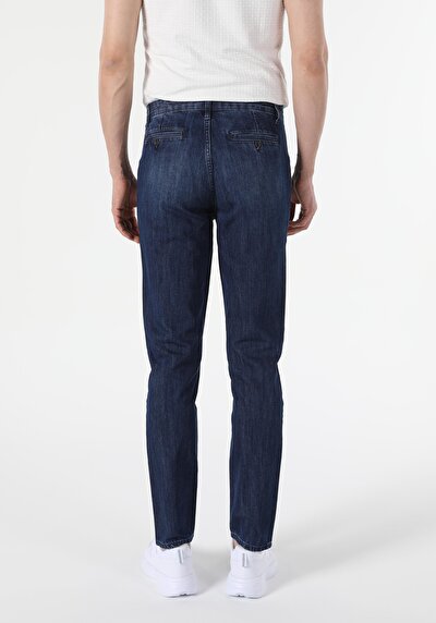 Image de 034 Rio Pantalon Denim Slim Leg En Chino Homme