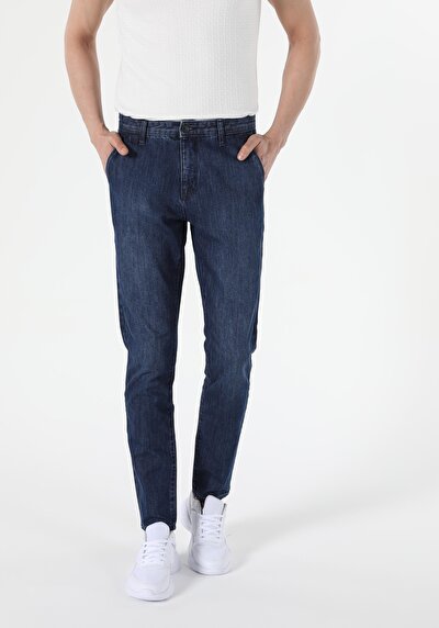 Image de 034 Rio Pantalon Denim Slim Leg En Chino Homme
