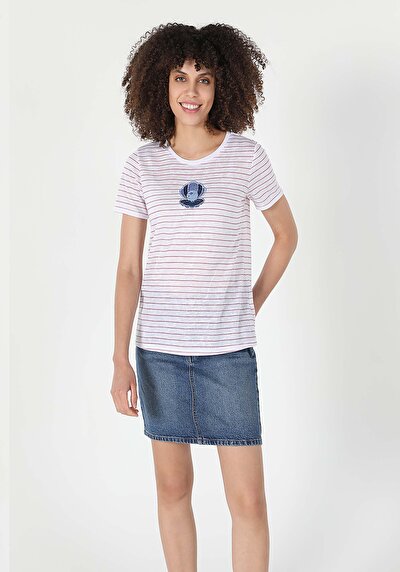Image de T-shirt À Manches Courtes Corail Regular Fit Femme