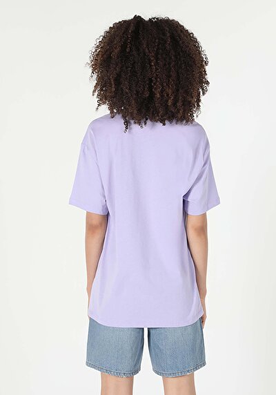 Image de T-shirt À Manches Courtes Violet Comfort Fit  Femme