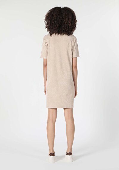 Image de Robe Beige Regular Fit Femme