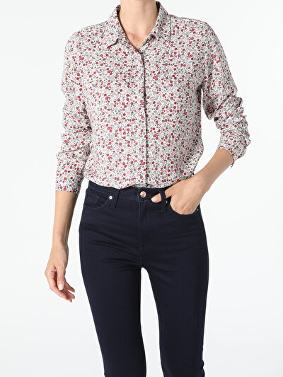 Image de Chemise À Manches Longues Multicolou Regular Fit Femme