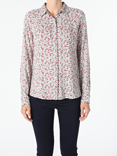 Image de Chemise À Manches Longues Multicolou Regular Fit   Femme