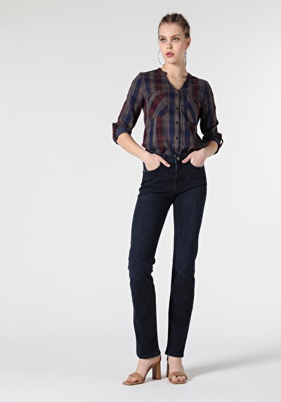 Image de Chemise À Manches Longues Marine Regular Fit Femme