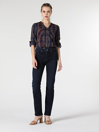 Image de Chemise À Manches Longues Marine Regular Fit Femme