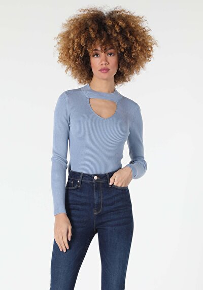 Image de Pull Bleu Slim Fit   Femme