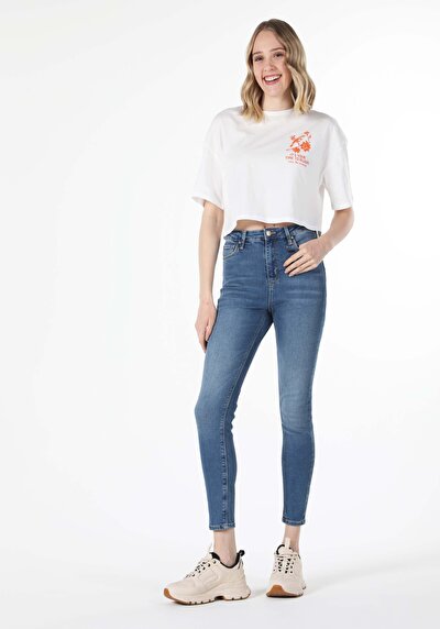Image de 760 Diana Pantalon Denim Skinny Leg En Super Slim Fit Femme