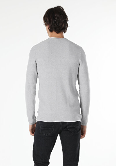 Image de Pull Gris Slim Fit   Homme