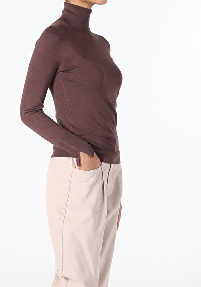 Image de Pull Marron Slim Fit   Femme